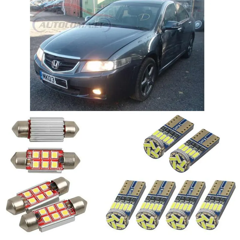 13 шт. Автомобильные светодиодные лампы для салона Honda accord 7 cl cn sedan cm touier