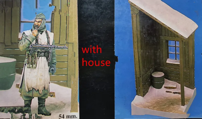 54mm Resin Figure Model Kit Unassambled Unpainted 995(with house) | Игрушки и хобби