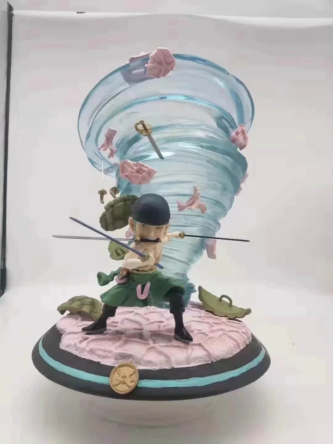 Японская аниме ONE PIECE The Straw Hat Пираты ророноа Зоро три меча Битва Ver. GK статуя