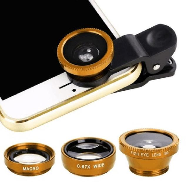 Wide Angle Macro Fisheye Lens Camera Kits Mobile Phone Fish Eye Lenses with Clip 0.67x for iPhone Samsung All Cell Phones