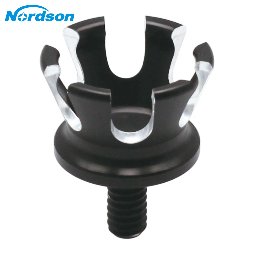 Nordson Moto Imperial Crown Style Seat Bolt Tab Screw Nuts Mount Manopola Di Copertura Per Harley Sportster Dyna Fatboy Road King