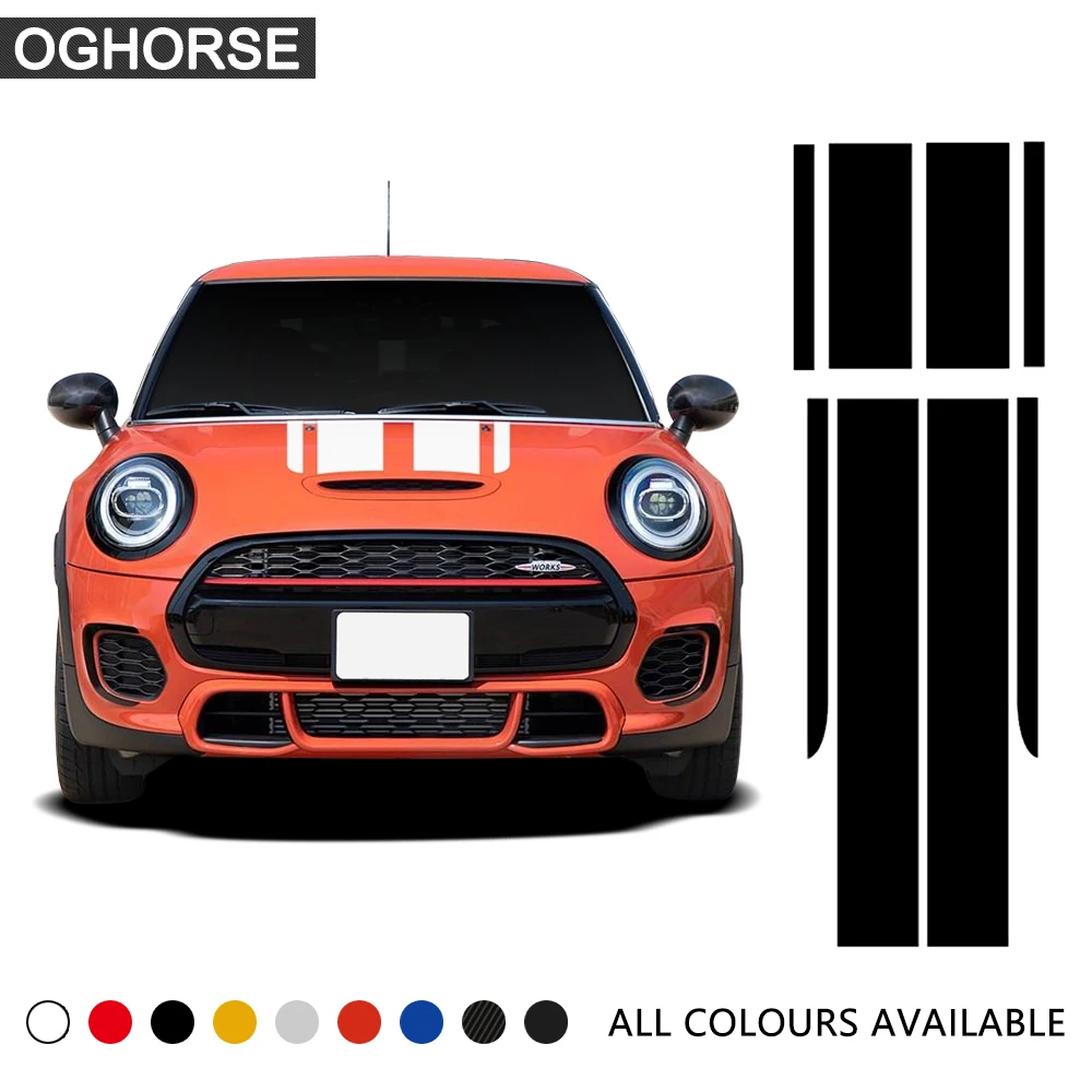 show original title Details about   Mini Cooper Rally Stripes Stripes Car Stickers Stiker Tuning Car Sticker 