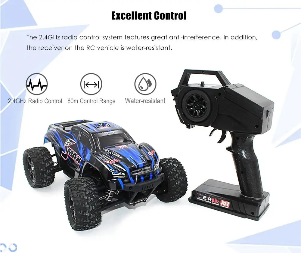 Hobbylane рэмо 1631 1/16 2,4G 4WD матовый внедорожный монстр грузовик SMAX RC автомобиль