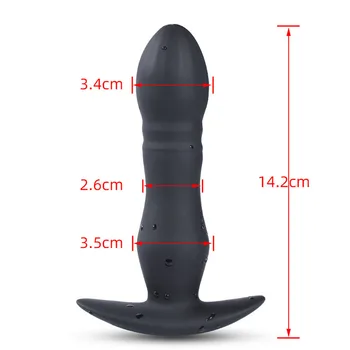 Anal Vibrator Male Prostate Massager Telescopic Dildo Vibrators Wireless Remote Control ButtPlug Vibrator Sex Toys For Men Woman 6