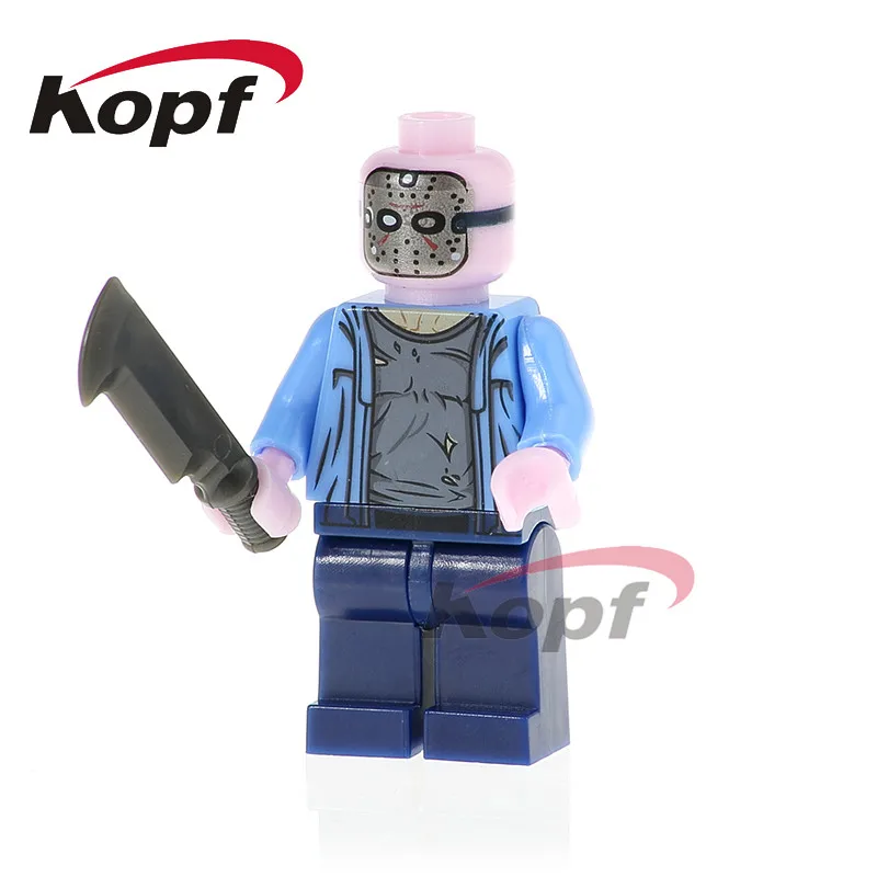

Single Sale Jason Voorhees Super Heroes Skeleton Skull Alien Yondu Bricks Action Building Blocks Children Toys Gift PG1176