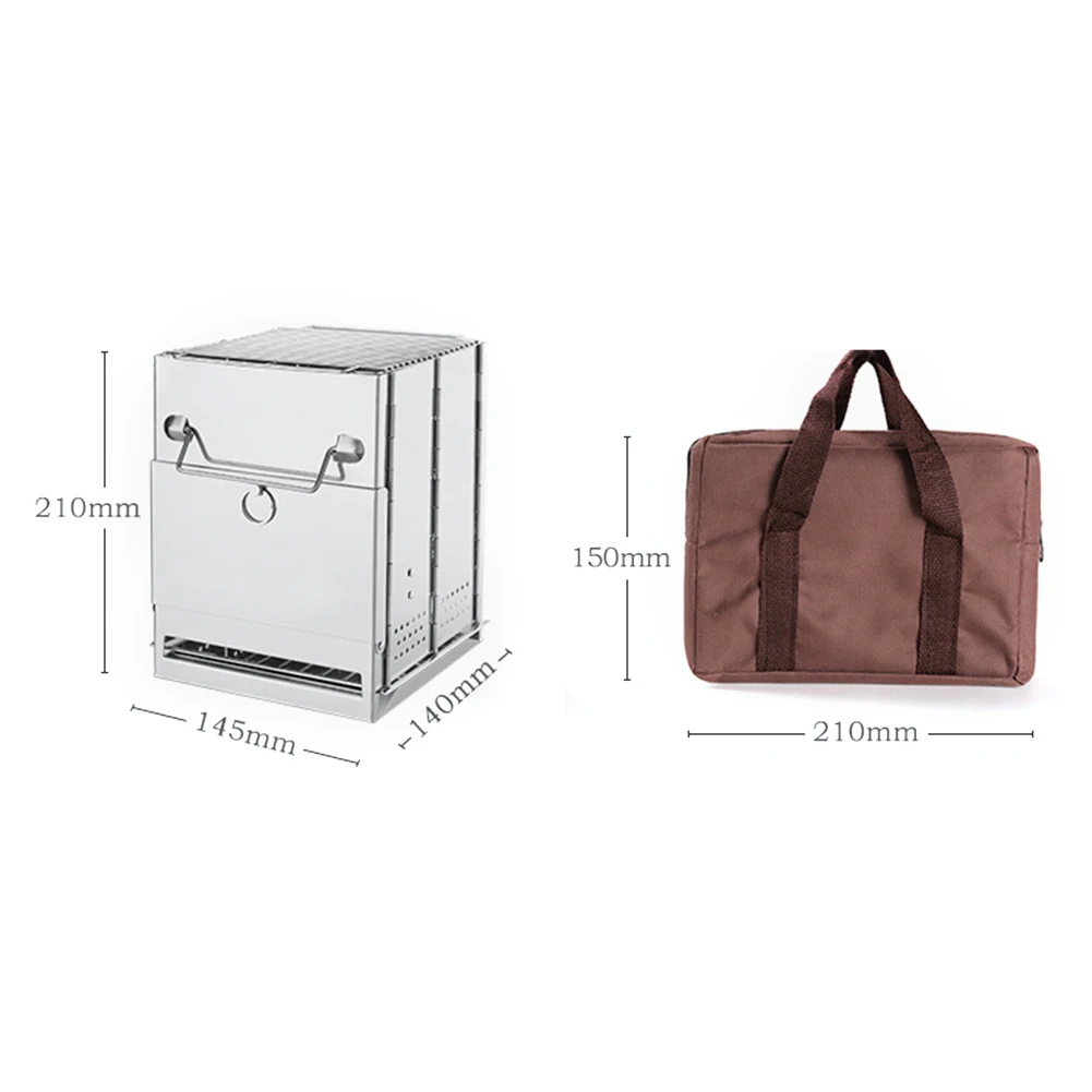 Onlyfire Rechaud a Bois,Réchaud de Camping Pliable Petit Poêle Portable