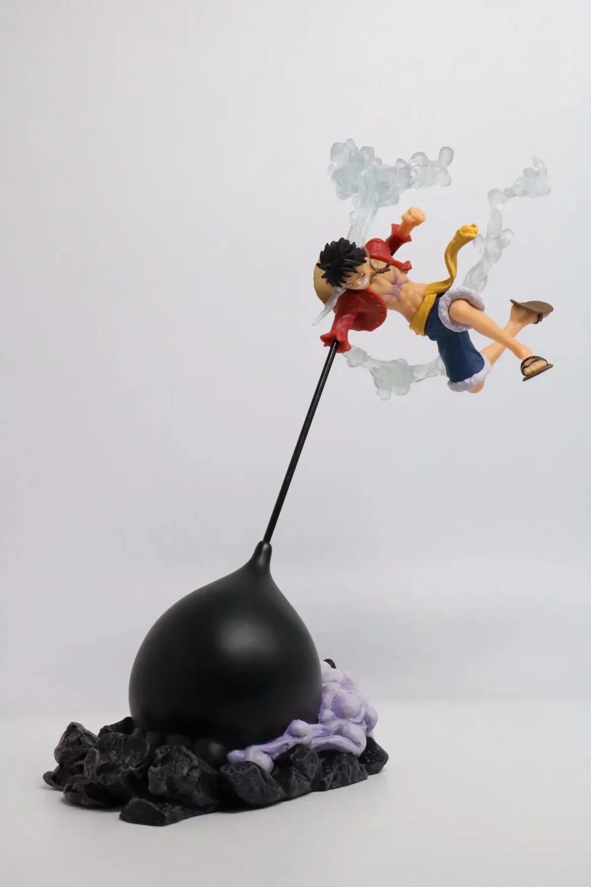 One Piece Anime Luffy Combat form Straw hat PVC Action Figure Collection Model Toy | Игрушки и хобби