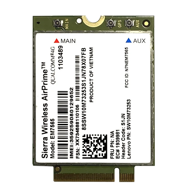 Sierra-módulo Pro Lte Avançado sem Fio Em7565 Cat 12 Conectividade Global com Fallback 3g para Thinkpad Carbono x1 6th Laptop - Imagem 3