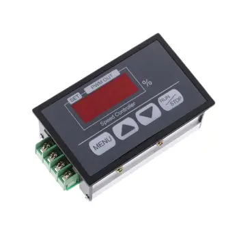 

6-60V PWM DC Motor Speed Controller With Digital Display Panel Button Governor Drop shipping