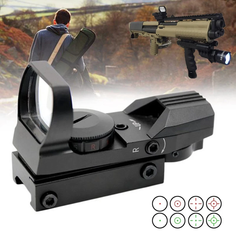 

Red dot sight tactical hunting optical holographic mirror 11/20mm railway rifle mirror reflection 4 shotgun air gun sight sight