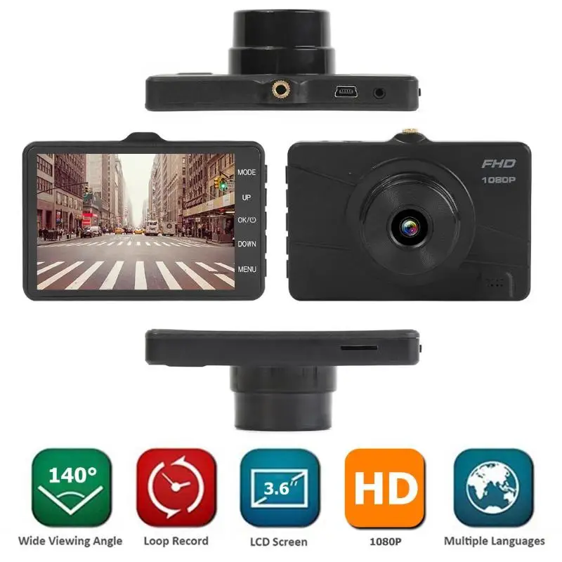 Горячая продажа Dashcam портативный тонкий дизайн V08 HD 1080P Циклическая запись тире