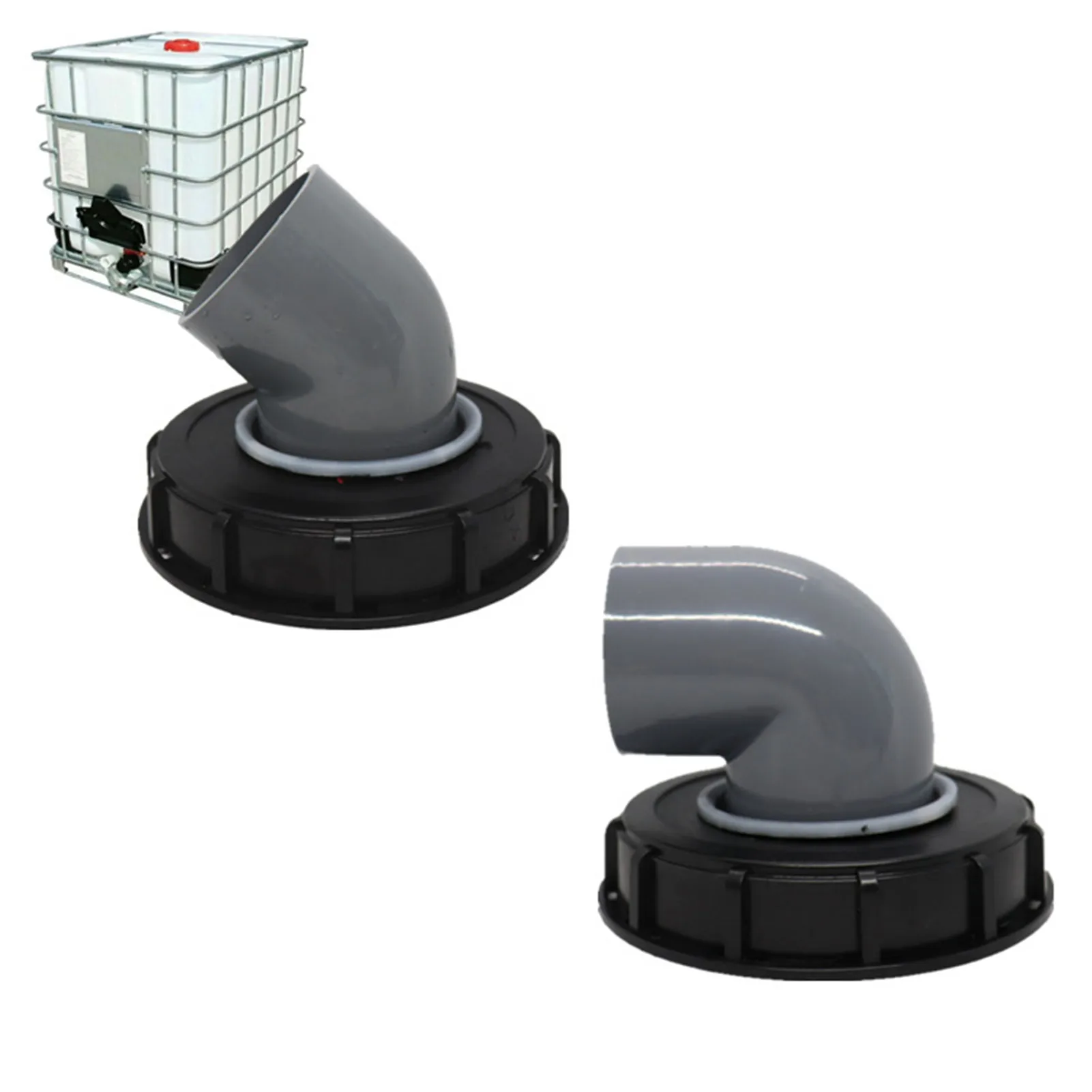FN-Technik IBC Filtro coperchio filtro acqua piovana coperchio DN 150 NW 75 arco 89° beccuccio 25 mm