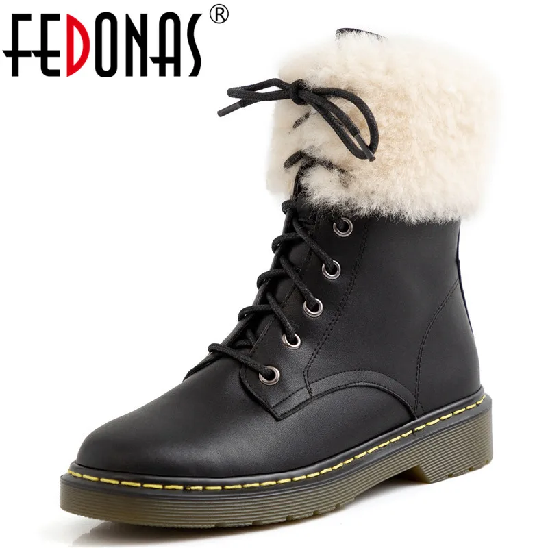

FEDONAS Plus Velvet Warm Women Punk Ankle Boots Winter Fur Motorcycle Boots Short Boots High Heels Party Night Club Shoes Woman