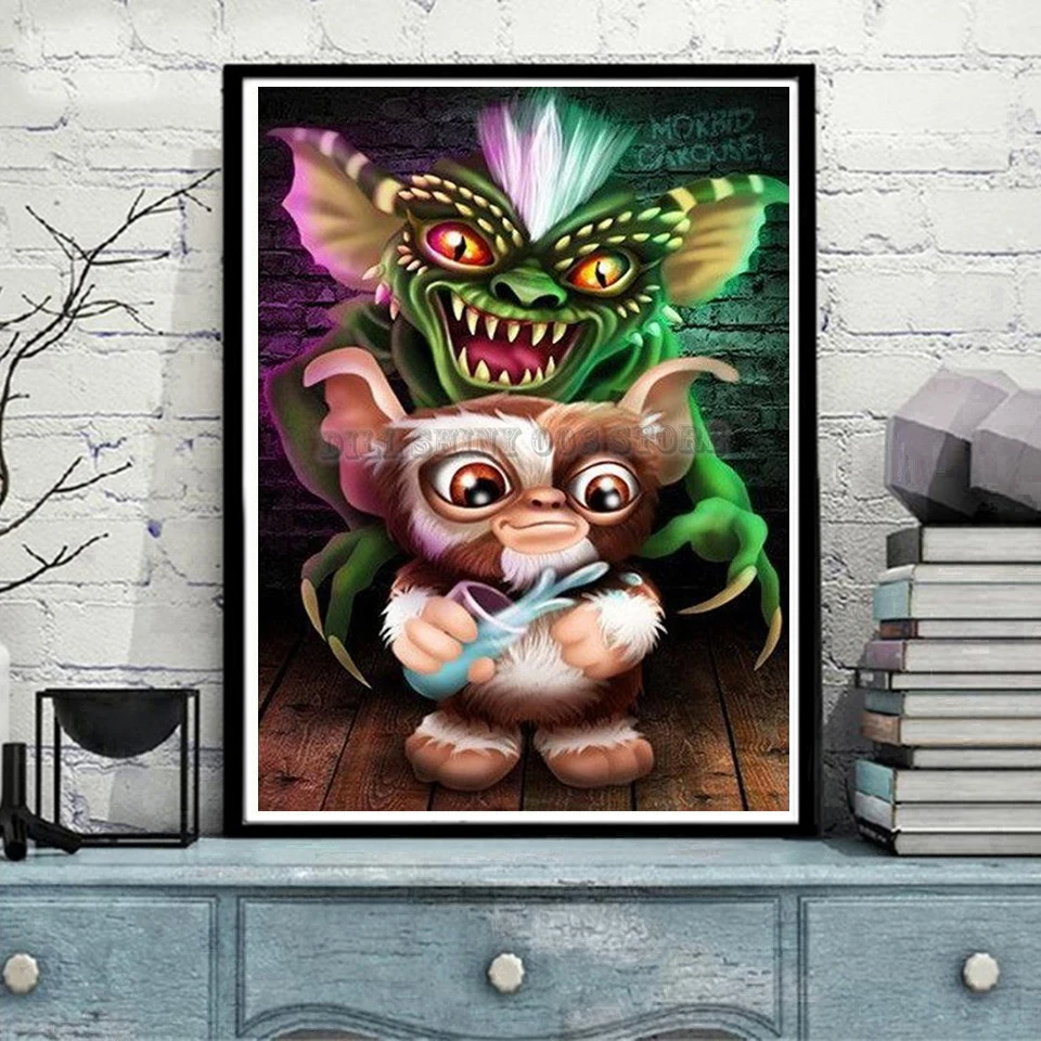 5D DIY бриллиант картина мультфильм полоса и GIZMO GREMLINS Алмазная вышивка крестиком Мозаика Набор для мозаичной картины подарок
