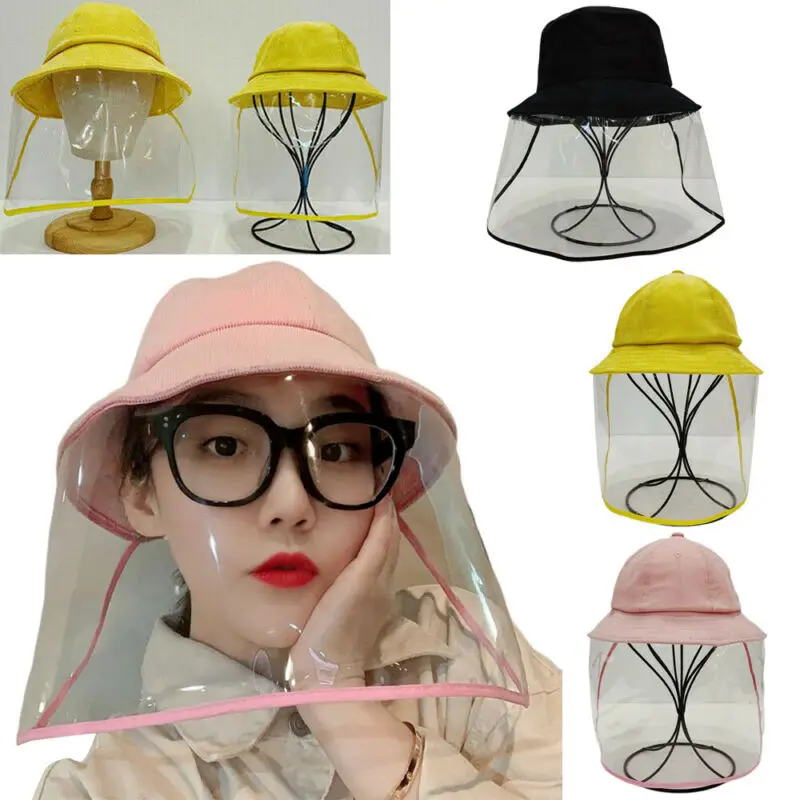 

Anti Spitting Fisherman Cap Protective Hat Face Shield Safety Hats for Adult