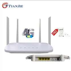 TIANJIE 4G CPE LTE SIM CARD Router Wifi Unlock 300Mbps High Speed Mobile Hotspot Mini Modem Wireless Broadband 3G Wi-Fi Gateway