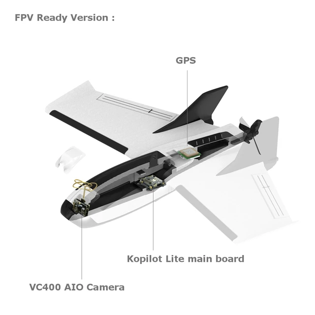 ZOHD Dart 250G 570mm RC Airplane Wingspan Sub-250 grams Sweep Fixed Wing RC Drone Plane AIO EPP FPV PNP Ready Version
