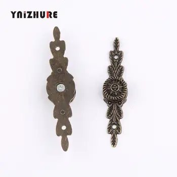 

2pcs Mini Long Handle Alloy Drawer Pulls Jewelry Box Antique Bronze Cabinet Puxadores Tiradores Muebles Knob