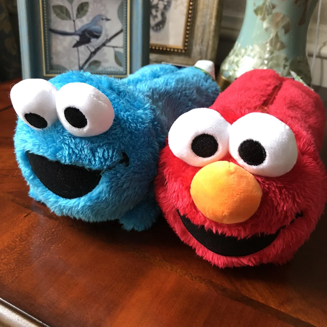 Plush toy stuffed doll cartoon Sesame Street Red Elmo cookie monster pen case package stationery pencil student bag kid gift 1pc | Игрушки и