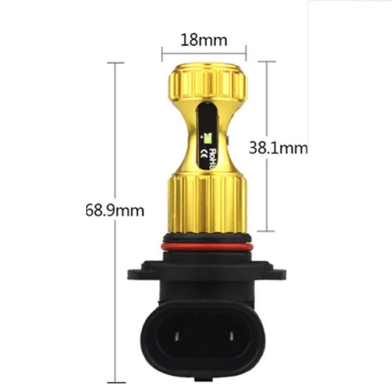  DDAI 2x Canbus H11 H8 H9 HB3 HB4 Universal LED Fog Light Bulb 12V 30W Bulbs White 6000K Car for BMW - 4000576666796