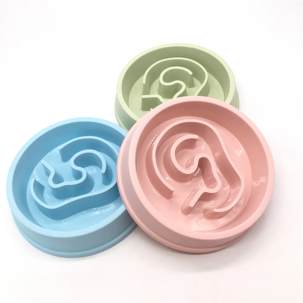 

Миска для медленного питания для собак, пазл с одной чашей против удушения, для здоровья ушей, для предотвращения ожирения, пищевая чаша