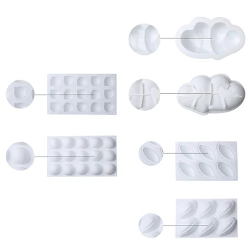

Hot Silikone Form For Mousse Cake Hazelnut Fruit Shape Wedding 3D Silicone Molds Cake Decorating Tools Bakeware Dessert Moulds