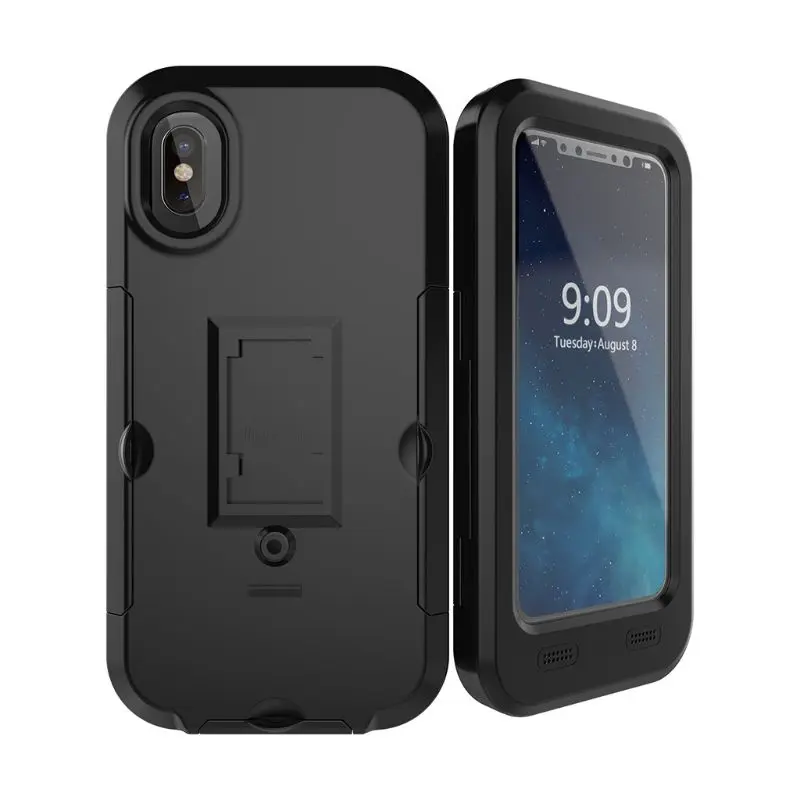 Держатель для телефона для мотоцикла, велосипеда, сумка для iphone X 8, 7, 6 Plus, водонепроницаемый чехол для мобильного телефона, держатель для руля велосипеда, подставка LX9C - Цвет: For X
