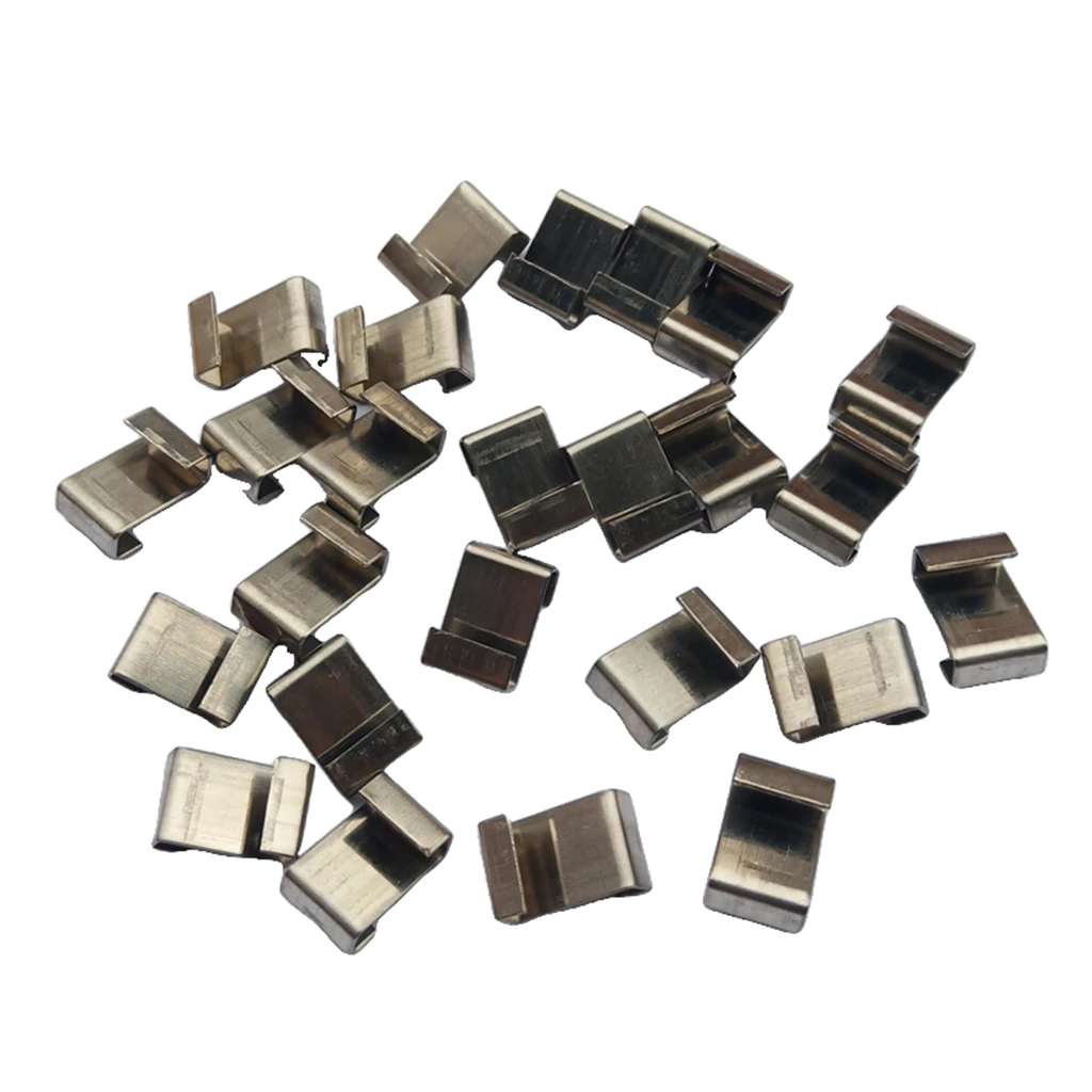25pcs Stainless Steel Greenhouse Clips for Repairing Greenhouse Glazing Frames