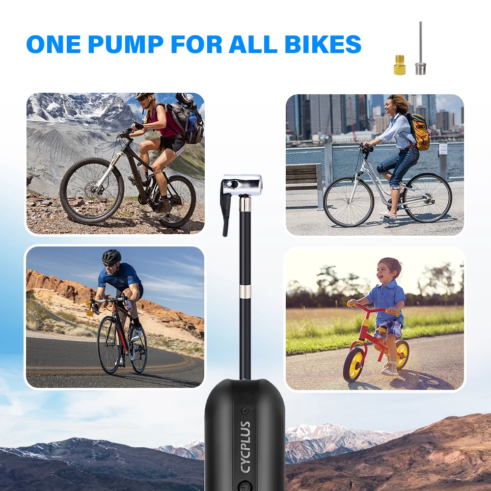 CYCPLUS – pompe à Air électrique pour vélo, accessoires de bicyclette,  haute pression, Mini pompe manuelle, gonfleur intelligent pour pneus de  voiture - AliExpress