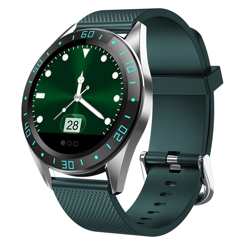 Green GW15 бизнес Альпинизм IP67 Водонепроницаемый Smartwatch Спорт на открытом воздухе мониторинг сна монитор сердечного ритма цветной экран браслет - Color: Green