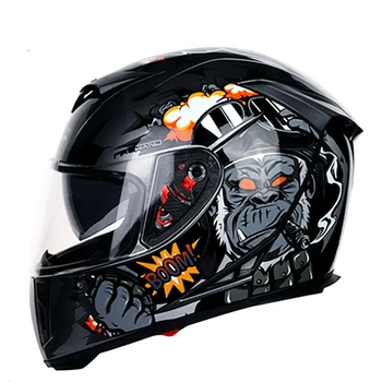 

JIEKAI Helmet Motorcycle Full Face Moto Helmets Double Visor Motocross Helmet Casco Modular Motorbike Capacete Casco Moto #