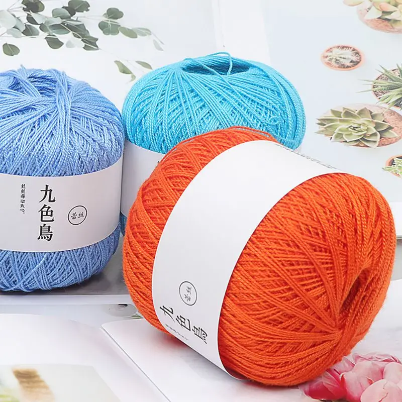 

50g Silk Cotton Milk Crochet Yarn Baby Hand-Knitted Warm Soft Knitting Thread for Hand Knitting Supplies