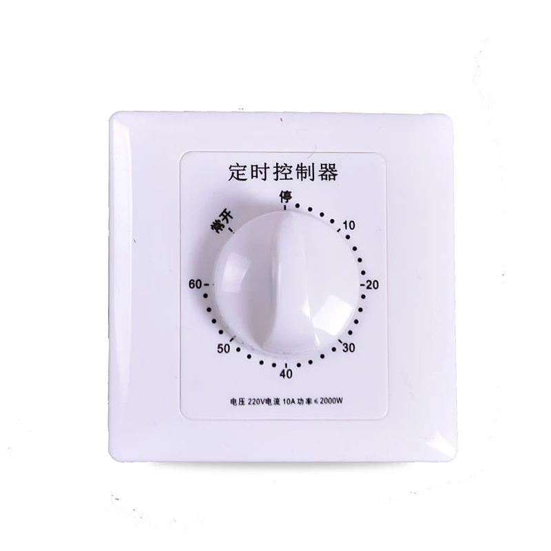 

Mechanical Timer Swtich AC 220V 30/60/120 Minutes Intelligent Timer Switch Controller Countdown High Power Timing Control Tools