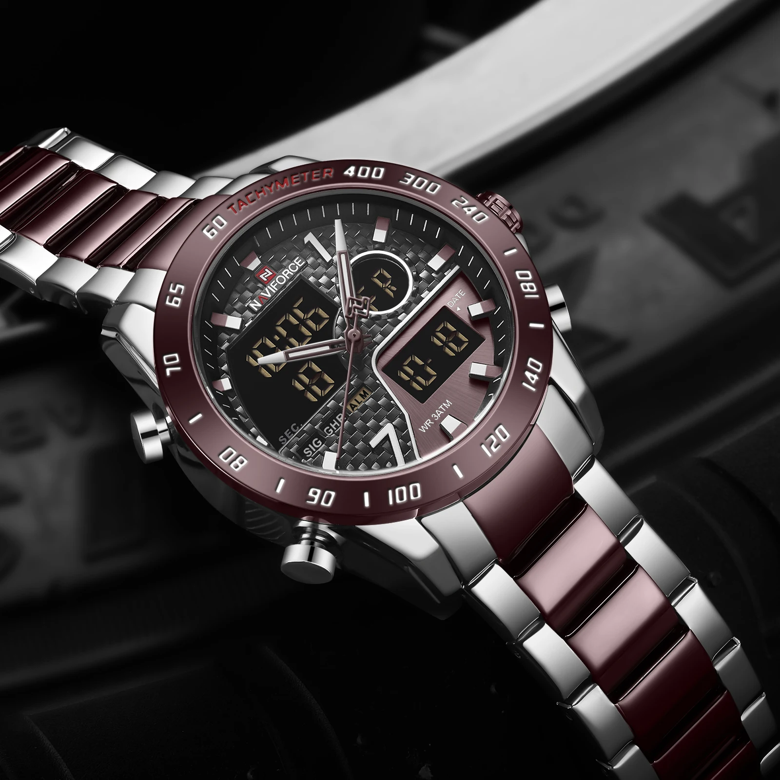 Günstig NAVIFORCE Männer Uhr Uhr Design Quarz Edelstahl Stahl Wasserdichte Luxus Marke Männlichen Armee Militär Stunde Relogio Masculino 2020