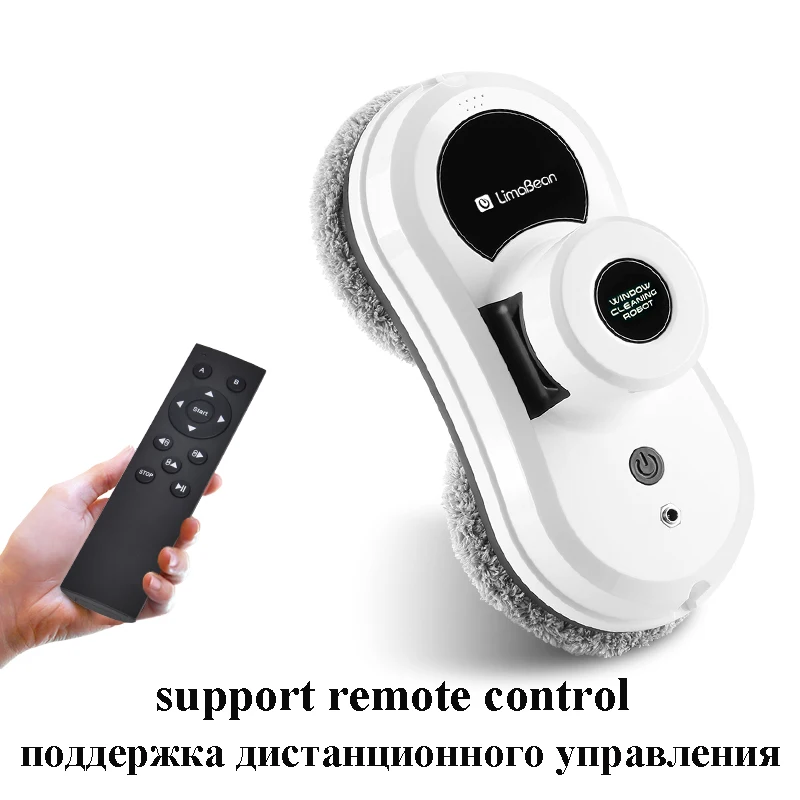 

Automatic Window Cleaner Robot Limabean Window Cleaning Robot Glass Cleaner Robot Vacuum Cleaner Remote and APP Control M168