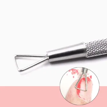 

1PC Triangle UV Gel Polish Remover Pusher Stainless Steel Nail Polish Removal Tool Nail Art Design