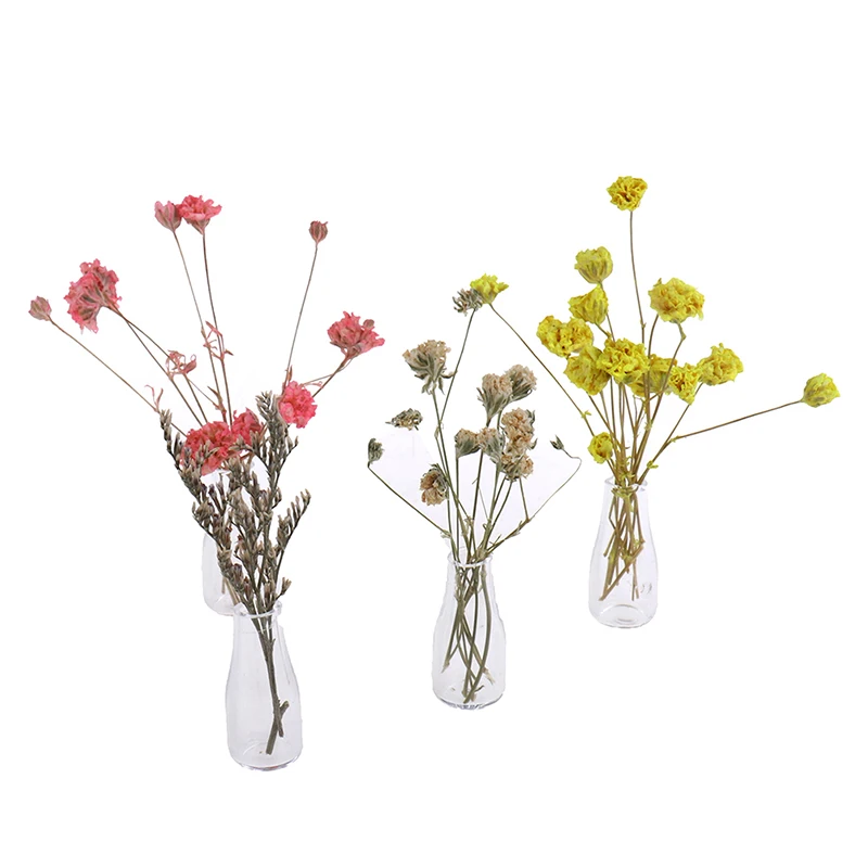 Mini 1set Unique Vases Flower Container Models Dollhouse Vase Model Accessories Decoration For House Miniature | Игрушки и хобби