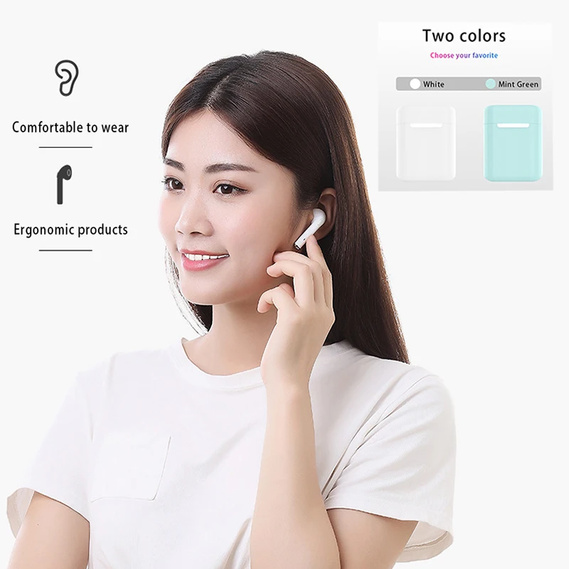 I20 Tws беспроводные наушники bluetooth 3D объемный звук Автоматическое Сопряжение для