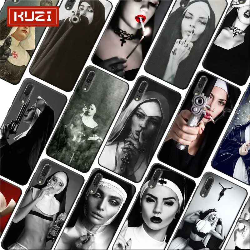 Sister nun Girl Soft Silicone Phone Case for huawei mate 30 pro p20 p30 20 lite |