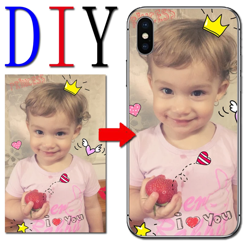 Самодельный чехол для телефона с фото и именем Samsung Galaxy S6 S7 edge S8 S9 Plus Note 8 Note8