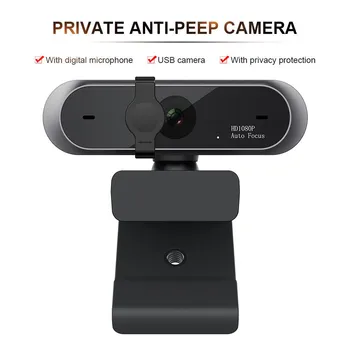 

1080P HD Computer Webcam Anti-peeping Rotatable Camera For Live-Video Computer Camera USB Web Camera Webcams веб камера#25