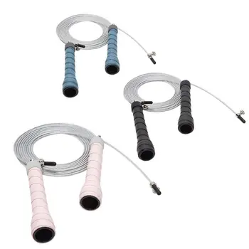 

Durable Wire Skipping Jump Rope Adjustable with Foam Handle Multipurpose Fitness