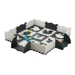 Tapis de jeu en mousse Non toxique pour bébé, Puzzle, pour ramper, pour enfants, carreaux de couleur aléatoire 