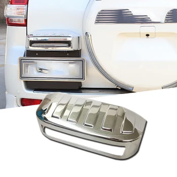 

1 Pcs ABS Chrome Rear License Plate Cover Back Trunk Lid Frame Trim For Toyota Land Cruiser Prado FJ120 2010-2017