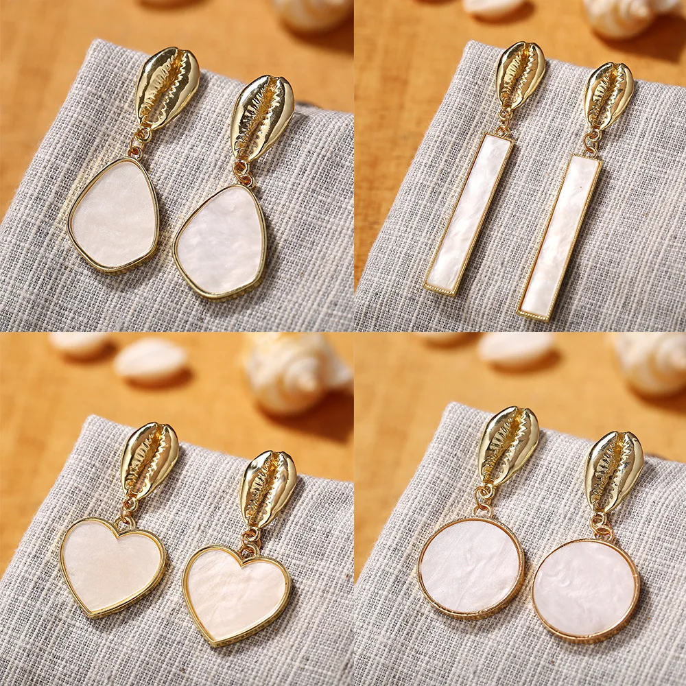 

Vintage Irregular Rond Earrings For Women Brincos Geometric Stud Earring Vintage Acrylic Statement Earrings