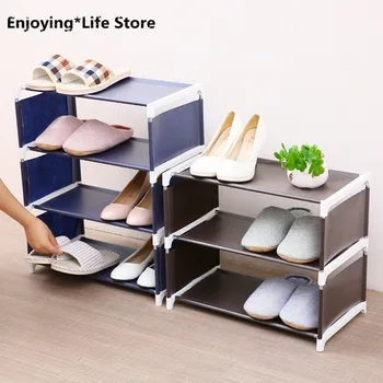 

Stainless Steel Dismountable Shoes Shelf Cloth Racks Holders Shelves Storage Layers Organization Kitchen Home Bathroom Supplies