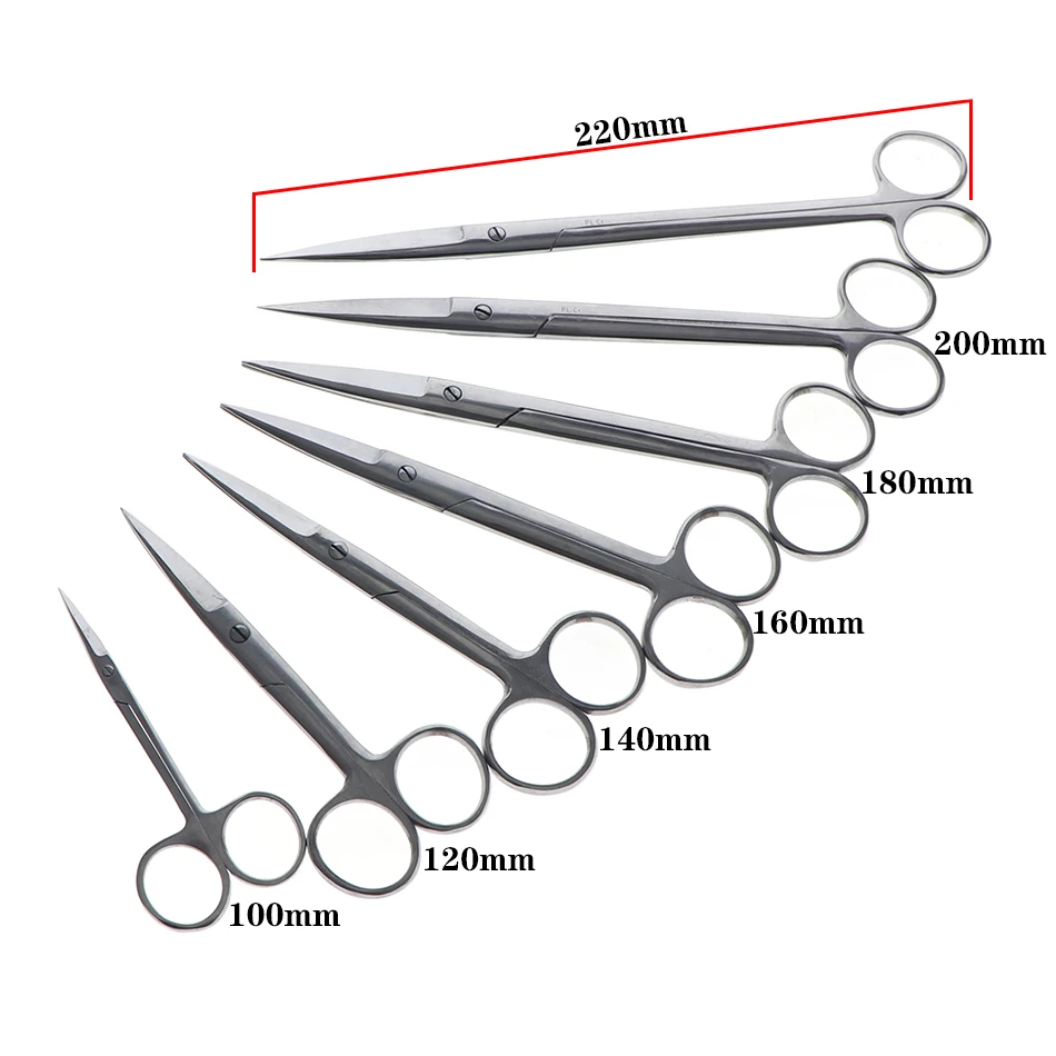 Stainless Steel Paramedic Medical Surgical Straight Bend Tip Scissors