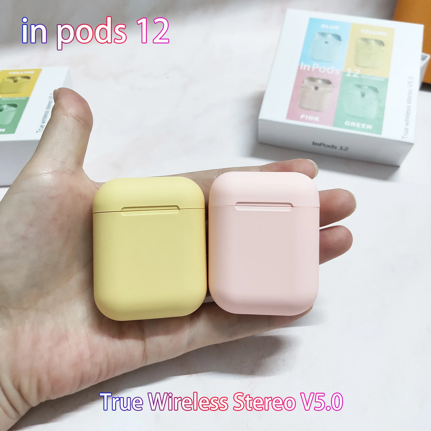 Оригинальные беспроводные наушники inpods 12 Macaron i11, беспроводные наушники Bluetooth 5,0, гарнитура PK i12 tws i10 i60 i80 tws i200