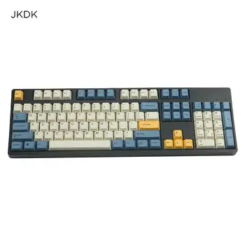 

JKDK Apricot keycap 108/143 keys PBT Cherry Profile Dye-Sublimated MX Switch For Mechanical keyboard keycap Sell only keycap