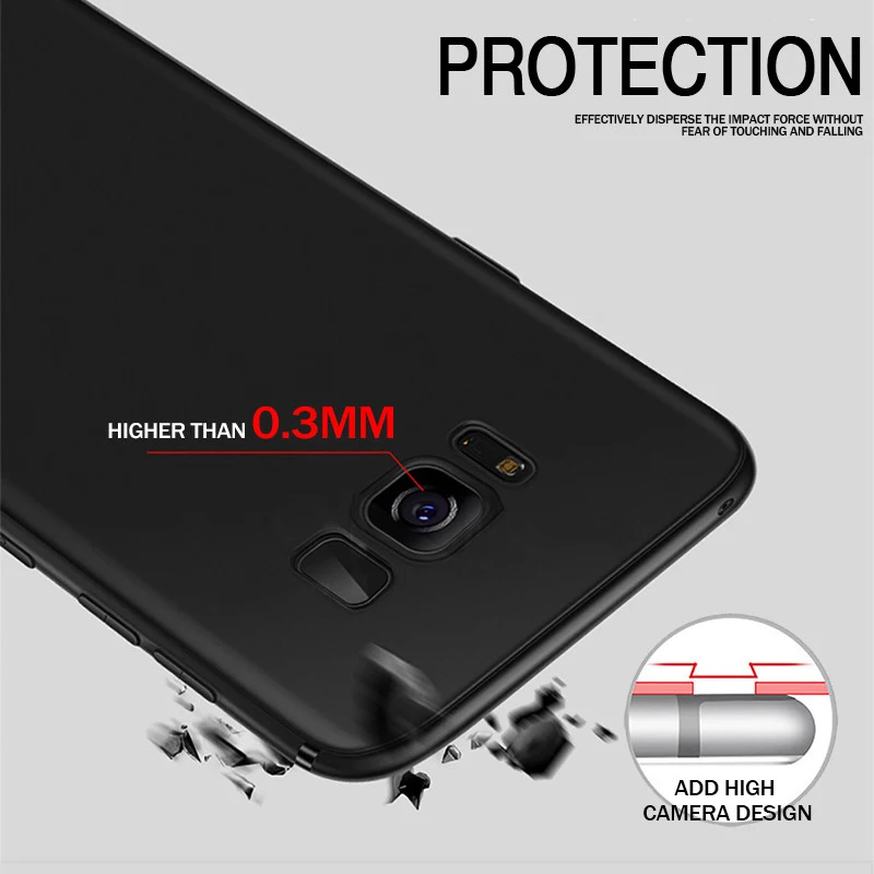 Ultra Thin Cell Phone Case For Samsung Galaxy S6 S7 Edge S8 S9 S10 Lite Plus A10 A20 A40 A80 A90 TPU Silicone Back Cover